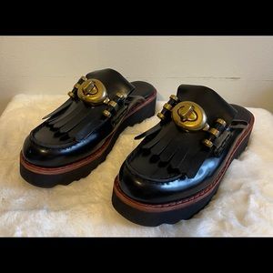 COACH Turnlock Creeper Slides! LIKE NEW! Size 8B!